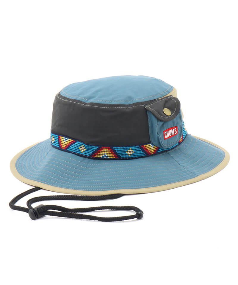 CHUMS FEST HAT BLUE GREY CRAZY